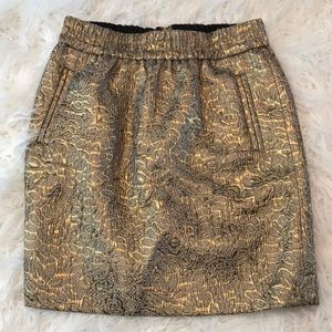 4/$25 ANN TAYLOR‎ LOFT PETITES GOLD SKIRT